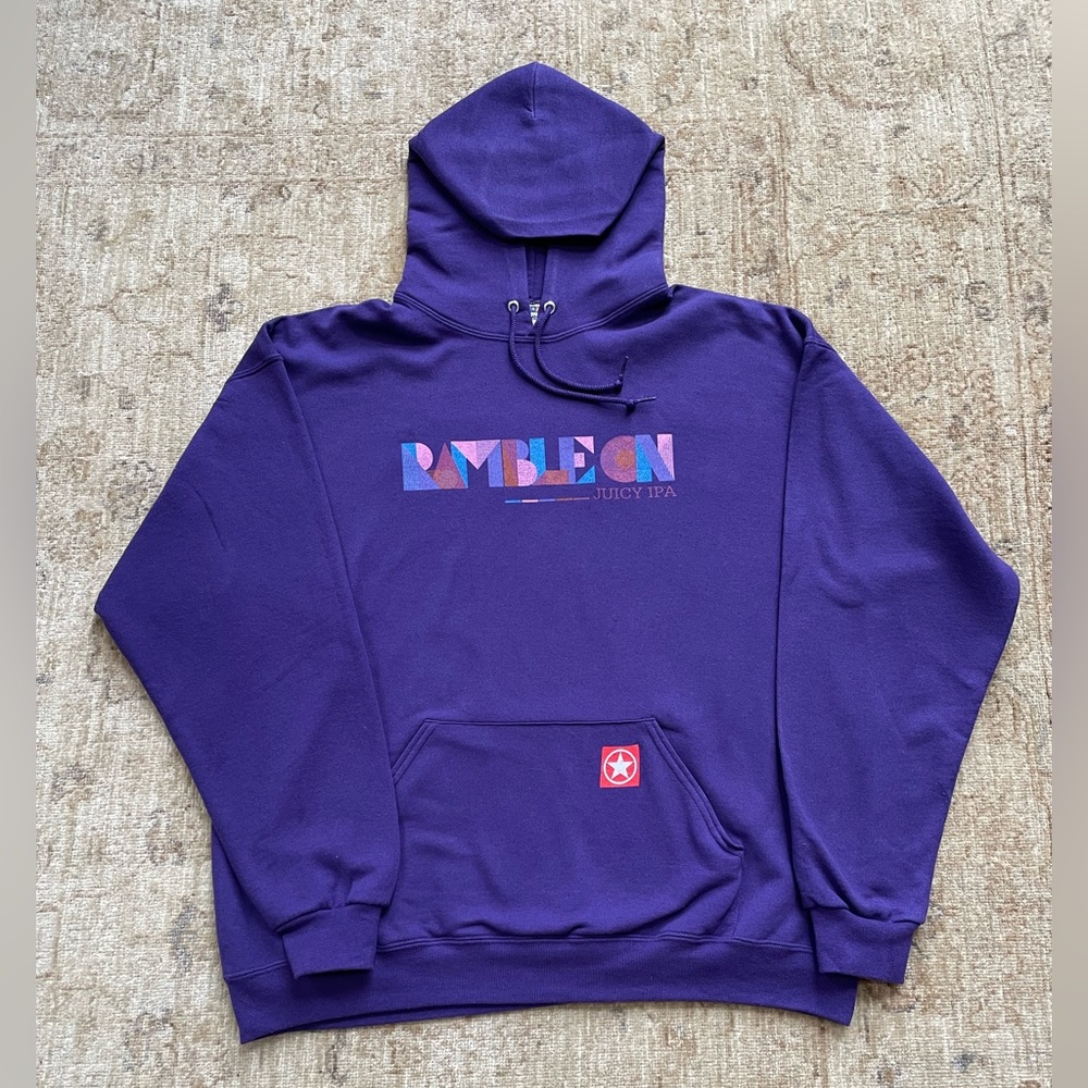Oversized Royal Purple Hoodie, size XL. NWOT